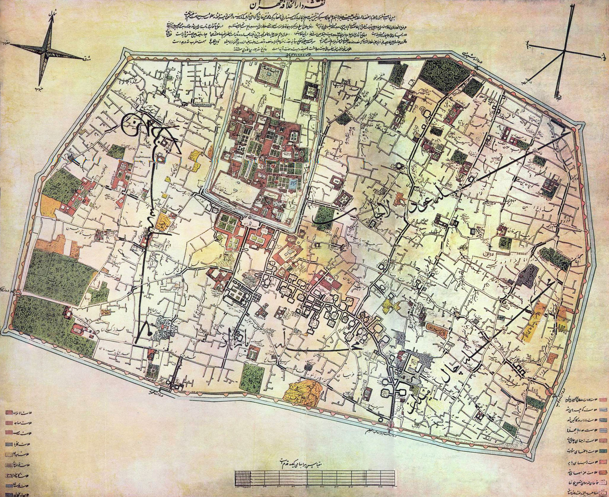 kershish map of tehran